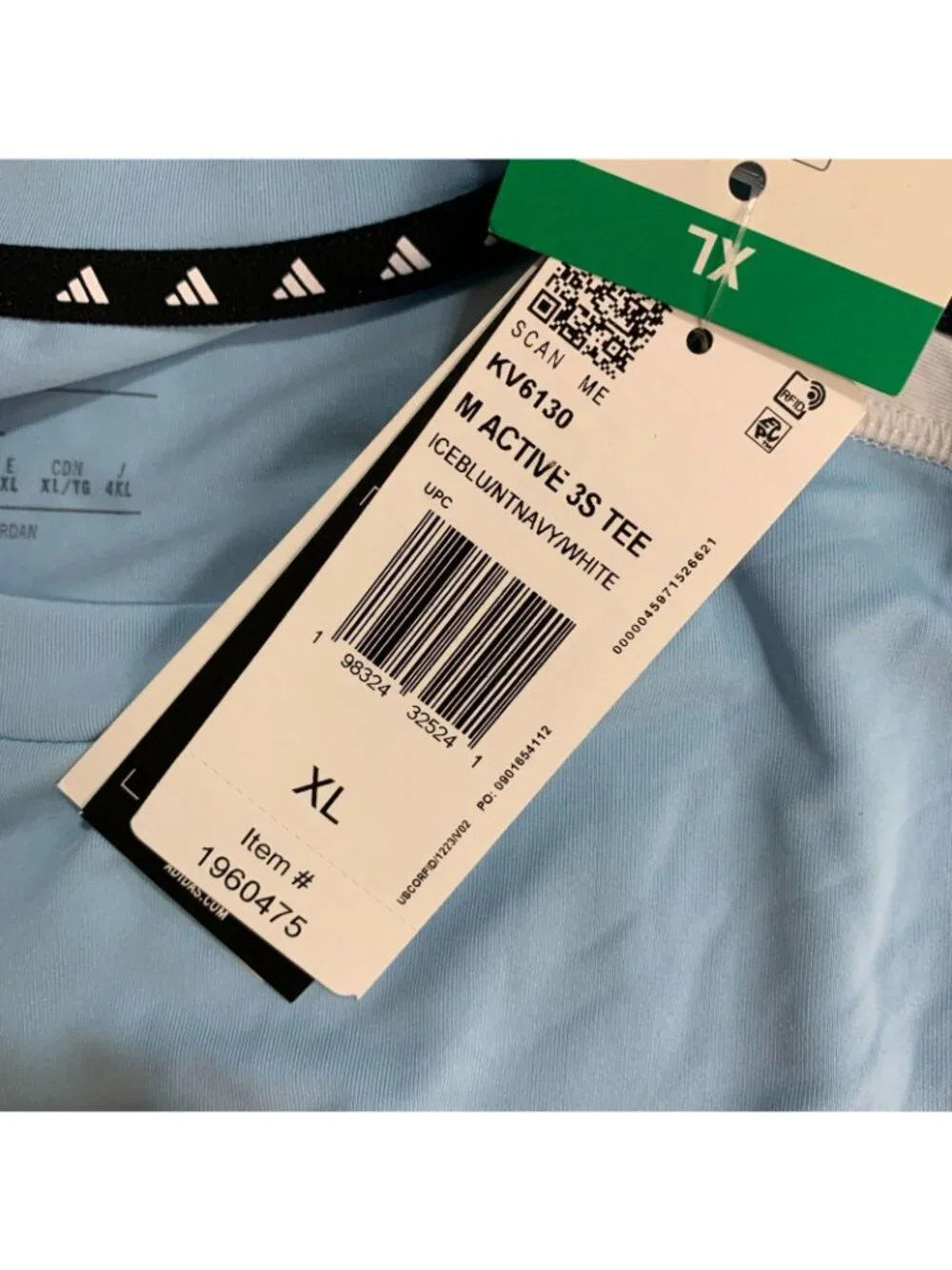 NWT Adidas   Men's XL Active T Shirt Blue